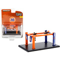 Adjustable Four-Post Lift "Union 76" Orange and Blue "Four-Post Lifts" Series 2 1/64 Diecast Model by Greenlight