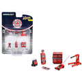 "Red Crown Gasoline" 6 piece Shop Tools Set "Shop Tool Accessories" Series 5 1/64 Models by Greenlight