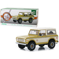1976 Ford Bronco Gold Metallic and Cream "Colorado Gold Rush" Bicentennial Special Edition 1/18 Diecast Model Car by Greenlight