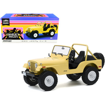 1980 Jeep CJ-5 Yellow (Julie Roger's) "Charlie's Angels" (1976-1981) TV Series 1/18 Diecast Model Car by Greenlight