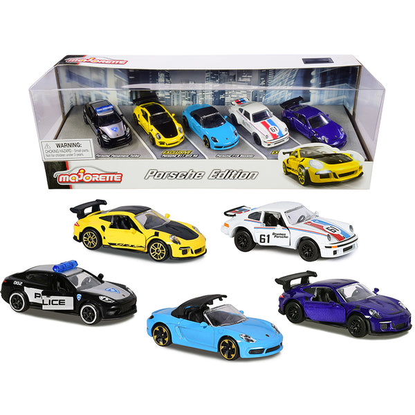 Porsche Giftpack 5 piece Set 1/64 Diecast Model Cars by Majorette