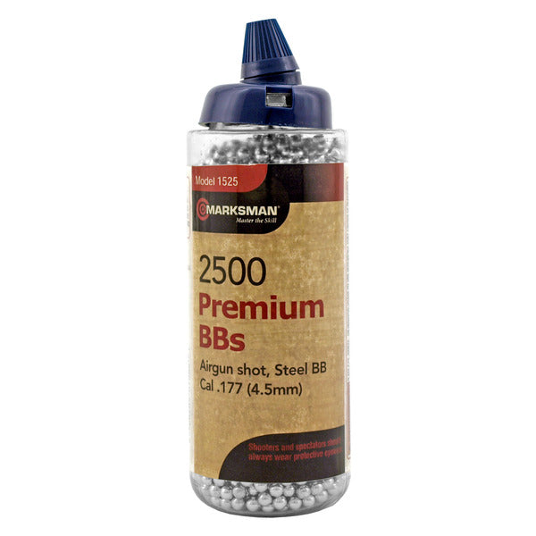 2500 ct. Marksman Premium Grade Steel .177 Cal. BB