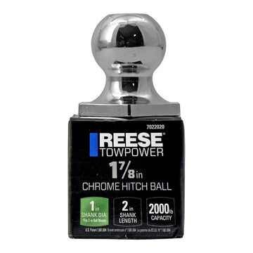 1 - 7/8" Chrome Hitch Towing Ball - Reese Towpower 7022020