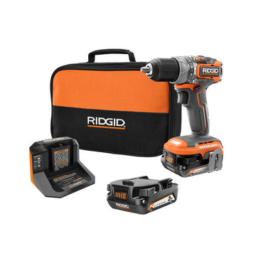 RIDGID R86116K 18-Volt Lithium Ion Brushless 1/2" Hammer Drill Kit