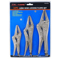 3-pc. Long Nose Locking Pliers Set