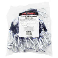 10-pc. 12" Bungee Tie Downs with Hooks