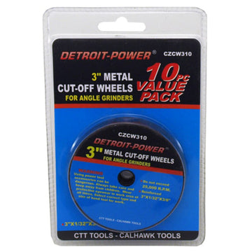 10-pc. 3" Metal Cut-Off Wheels