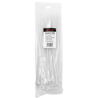 100-pc. 10" White Zip Cable Ties