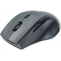 Manhattan Curve Wireless Mouse, Grey/Black, Adjustable DPI (800, 1200 or 1600dpi), 2.4Ghz (up to 10m), USB, Optical, Five Button with Scroll Wheel, USB micro receiver, 2x AAA batteries (included), Low friction base, Three Year Warranty, Blister