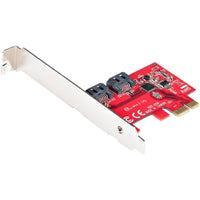 StarTech.com SATA PCIe Card, 2 Port PCIe SATA Expansion Card, 6Gbps SATA, PCI Express to SATA Adapter, Non-RAID, PCIe to SATA Converter