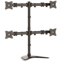 StarTech.com Quad Monitor Stand - Crossbar - Steel - Monitors up to 27"- Vesa Monitor - Computer Monitor Stand - Monitor Arm