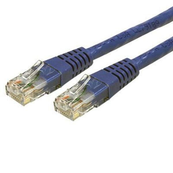 StarTech.com 50ft CAT6 Ethernet Cable - Blue Molded Gigabit - 100W PoE UTP 650MHz - Category 6 Patch Cord UL Certified Wiring/TIA