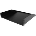 StarTech.com 2U Rack Mount Cantilever Shelf - Heavy Duty Fixed Server Rack Cabinet Shelf - 125lbs / 56kg