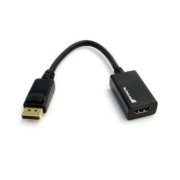 StarTech.com DisplayPort to HDMI Adapter, 1080p DP to HDMI Video Converter, DP to HDMI Monitor/TV Dongle, Passive, Latching DP Connector