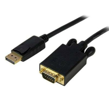 StarTech.com 3ft (1m) DisplayPort to VGA Cable, Active DisplayPort to VGA Adapter Cable, 1080p Video, DP to VGA Monitor Converter Cable