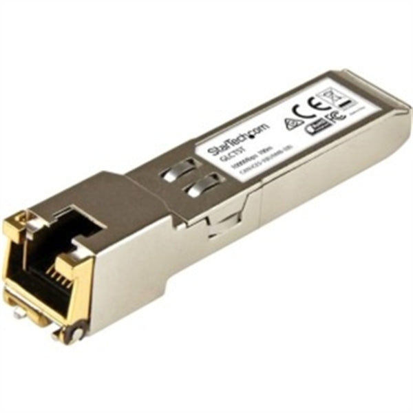 StarTech.com Cisco GLC-T Compatible SFP Module - 1000BASE-T - 1GE Gigabit Ethernet SFP SFP to RJ45 Cat6/Cat5e Transceiver - 100m