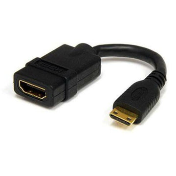 StarTech.com 5in Mini HDMI to HDMI Adapter, 4K High Speed HDMI Adapter, 4K 30Hz Ultra HD High Speed HDMI Adapter, UHD Mini HDMI Adapter 4K