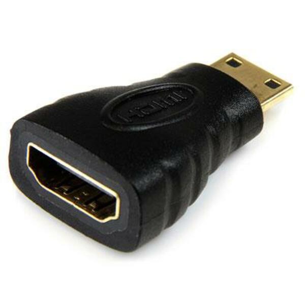 StarTech.com Mini HDMI to HDMI Adapter, 4K High Speed HDMI Adapter, 4K 30Hz Ultra HD High Speed HDMI Adapter, UHD Mini HDMI Adapter 4K