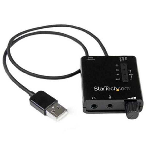 StarTech.com USB Stereo Audio Adapter External Sound Card with SPDIF Digital Audio