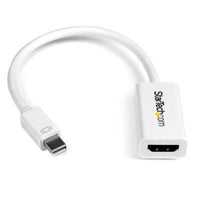 StarTech.com Mini DisplayPort to HDMI 4K Audio / Video Converter - mDP 1.2 to HDMI Active Adapter for Mac Book Pro / Mac Book Air - 4K @ 30 Hz - White