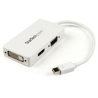 StarTech.com Travel A/V adapter: 3-in-1 Mini DisplayPort to VGA DVI or HDMI converter - white