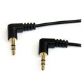 StarTech.com 3 ft Slim 3.5mm Right Angle Stereo Audio Cable - M/M