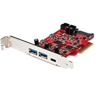 StarTech.com 5-Port USB PCIe Card, 10Gbps USB 3.1 Gen 2 PCIe Card, 1 USB-C/2 USB-A, Internal Header (2x 5Gbps USB), USB C PCI Express Card