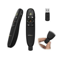 StarTech.com Wireless Presentation Remote with Red Laser Pointer - 90 ft. - PowerPoint Presentation Clicker for Mac &amp; Windows (PRESREMOTE)