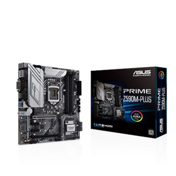 Asus Prime Z590M-PLUS Desktop Motherboard - Intel Chipset - Socket LGA-1200 - Intel Optane Memory Ready - Micro ATX