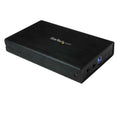 StarTech.com 3.5in Black USB 3.0 External SATA III Hard Drive Enclosure with UASP for SATA 6 Gbps - Portable External HDD
