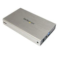 StarTech.com 3.5in Silver USB 3.0 External SATA III Hard Drive Enclosure with UASP - Portable External HDD