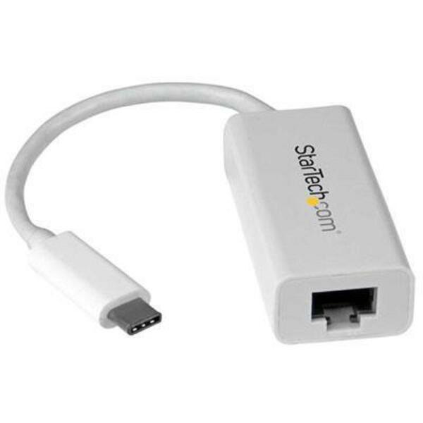 StarTech.com USB-C to Gigabit Ethernet Adapter ? White ? Thunderbolt 3 Port Compatible ? USB Type C Network Adapter