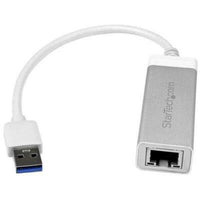 StarTech.com USB 3.0 to Gigabit Network Adapter - Silver - Sleek Aluminum Design Ideal for MacBook, Chromebook or Tablet