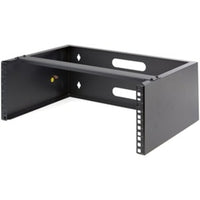 StarTech.com 4U Wall Mount Rack, 13.78in Deep, 19 inch Wall Mount Network Rack, Wall Mounting Patch Panel Bracket for Switch/IT Equipment