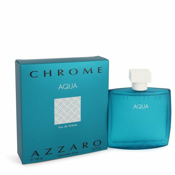 Chrome Aqua Eau De Toilette Spray 3.4 Oz For Men