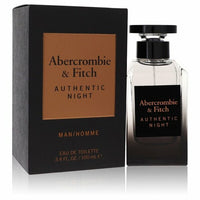Abercrombie & Fitch Authentic Night Eau De Toilette Spray 3.4 Oz For Men