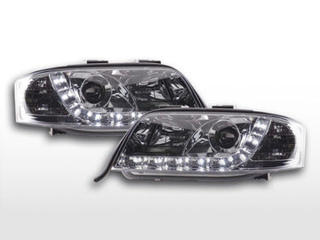 Daylight headlight LED DRL look Audi A6 type 4B 01-04 chrome