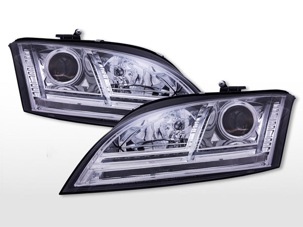 Fari anteriori allo xeno con luci diurne a LED Audi TT (8J) 2006-2013 cromati