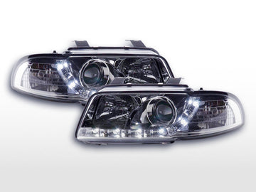 Daylight headlight LED DRL look Audi A4 type B5 95-99 chrome