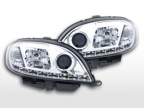 Daylight headlight LED DRL look Citroen Saxo 00-02 chrome