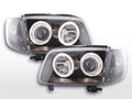 Faro Angel Eyes VW Polo tipo 6N2 99-01 nero