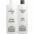 Nioxin By Nioxin System 1 Scalp Therapy Conditioner And Cleanser Shampoo For Natural Hair With Light Thinning Liter Duo For Anyone