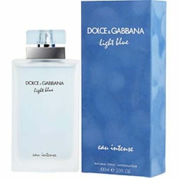 D & G Light Blue Eau Intense By Dolce & Gabbana Eau De Parfum Spray 3.3 Oz For Women