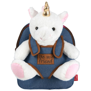 Tiara Unicorn backpack with plush toy 27cm