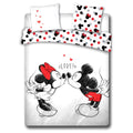 Disney Mickey and Minnie Love cotton duvet cover bed 135cm
