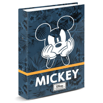 Disney Mickey Blue A4 cardboard ring binder