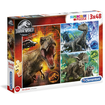 Jurassic World puzzle 3x48pcs