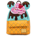 Loungefly Disney Mickey Minnie Ice Cream backpack
