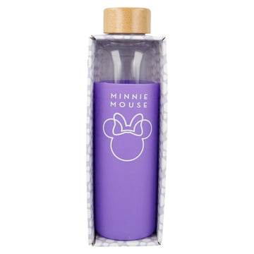 Disney Minnie silicone cover glass bottle 585ml