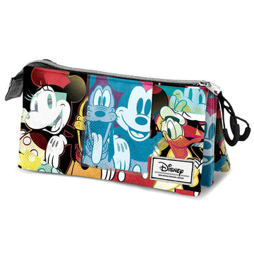 Disney Mickey and Friends Buddies triple pencil case